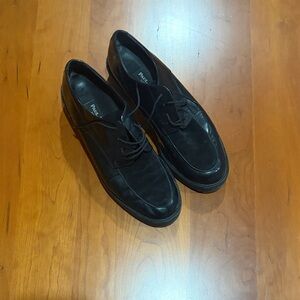 Paul Green Men's Black Leather Oxfords